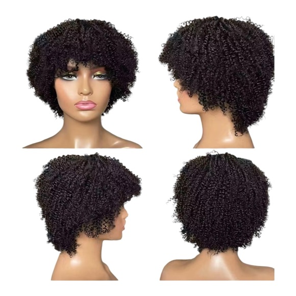 Curly Black Wig for Women